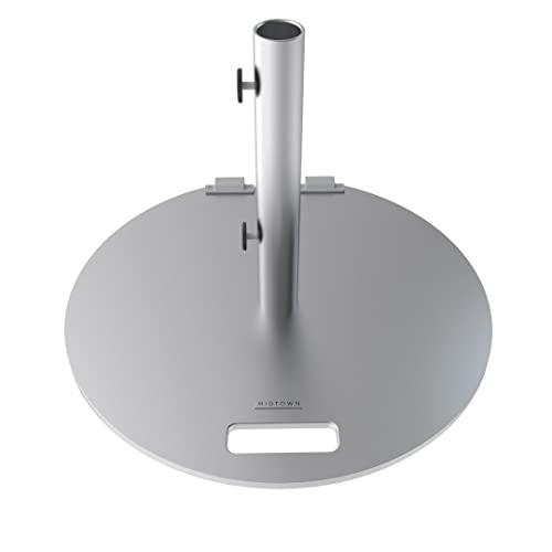 Image of Midtown Umbrellas Round 2 - Base with Wheels, Up to 55 lb Capacity, Silver
