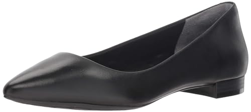Rockport Women's Total Motion Adelyn Ballet Flat, Black Burn Calf, 8 M US