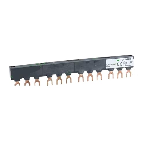 Evite fallos por cortocircuito usando la barra colectora GV2G445 con disyuntor de motor GV2