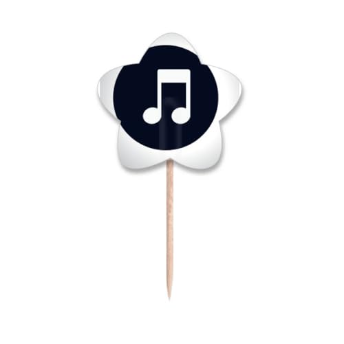 Cure-dents notes de musique blanches pour décorer un buffet - 2