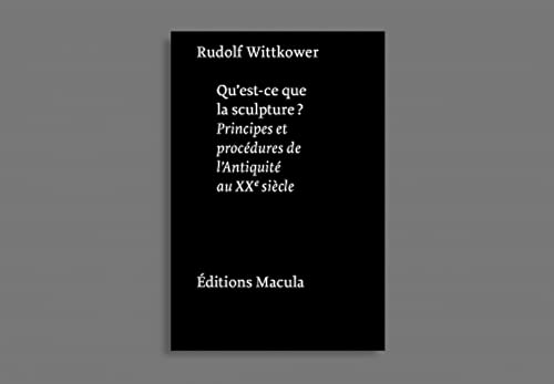 livre Qu'est-ce que la sculpture ?: Principes et procédures de l'Antiquité au XXe siècle
