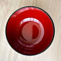 Amazon.co.jp: T829e 山中漆器 光峰作 天然木 利久汁椀 黒蝶