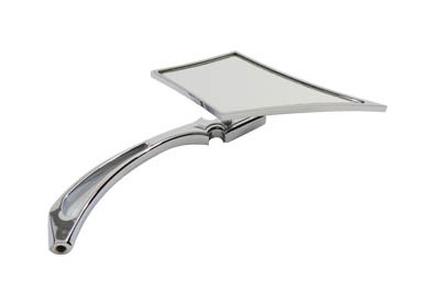 V-Twin 34-8006 Zoid Mirror With Billet Spike Stem