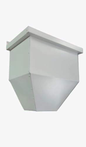 Rain Metal Systems Aluminum Box Style Leader Head White