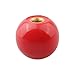 Handle Ball Nut for Lathe Machine, Ball with Brass Core Replacement Part for Industrial Equipment, Woodworking Tool Handle, Glass(M6-25Red)