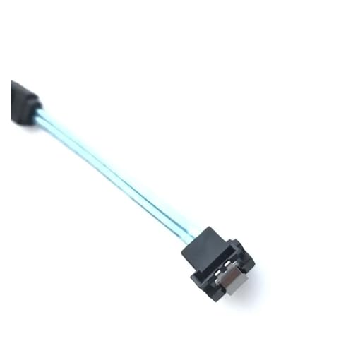 Cable de datos SATA 3.0 90 grados 10 cm azul miniatura 2