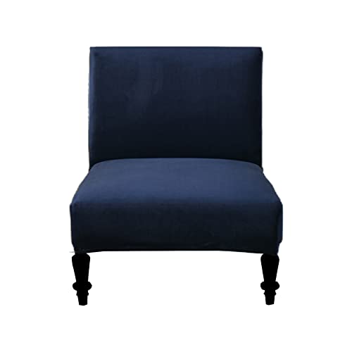 Image of Eco-Ancheng Armless Chair Slipcover - Removable, Washable, Printed Accent Chairs for Living & Dining Room