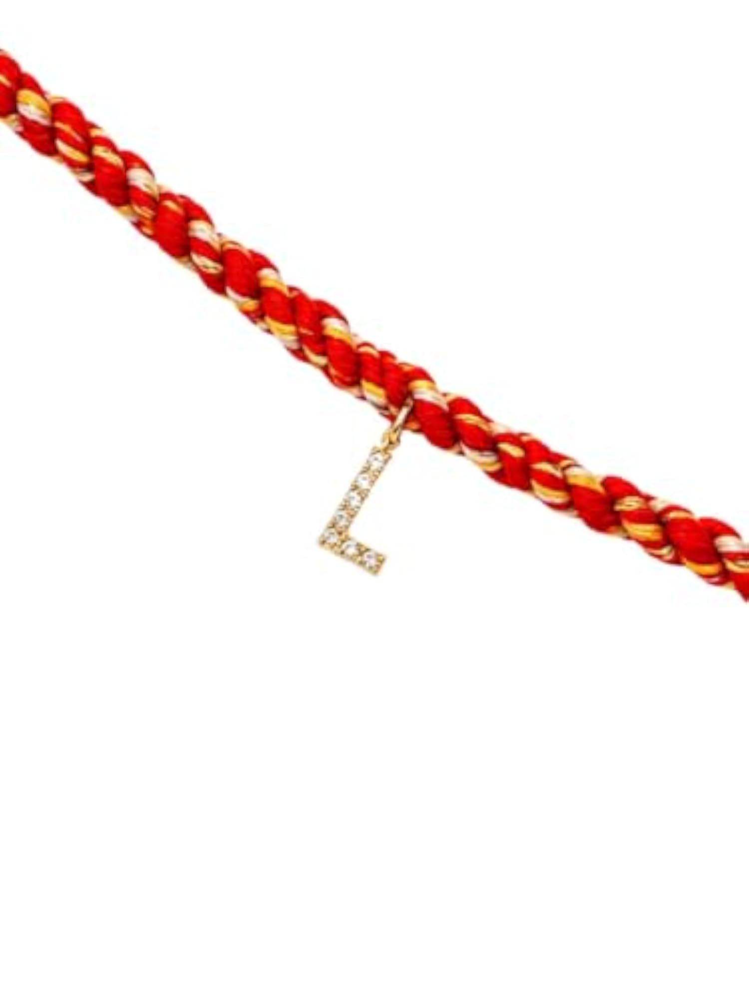 Personalized Letter L Gold-Plated Rakhi Design