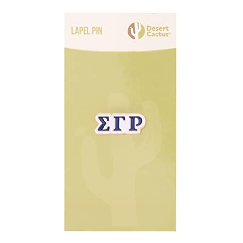 Image of Desert Cactus Sigma Gamma Rho Sorority Lapel Pin SGRho Made of Metal for Formal Wear, Bag and Hat Jewelry, and Tie Tack (Lapel Pin - Design C)