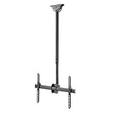 W128290646 Manhattan TV & Monitor Mount, Ceiling, 1 Screen, Screen Sizes:, W128290646 (1 Screen, Screen Sizes: 37-75, Height: 106-156 Cm, Black, Vesa 200X200 to 600X400Mm, Max 50Kg, Lfd,)