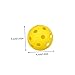Happyyami 12pcs Golf Practice Balls Indoor/Outdoor Training Hollow-Out Bright Colored High-Class Pe Material