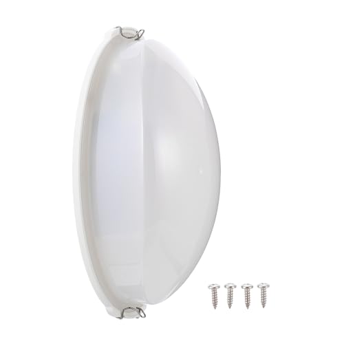 HOMSFOU Lampe de Sauna Antidéflagrante en Plastique Étanche la Vapeur Lumière Anti-buée S1023 pour Hammam et Salle de Sauna Éclairage Solide pour Spa
