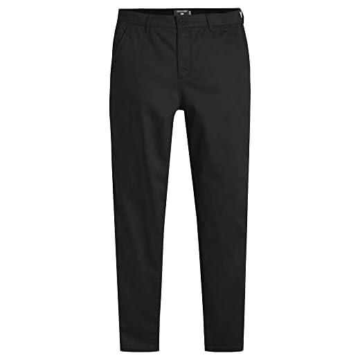Dockers Herr Alpha Icon Chino Tapered byxor, Mineral svart, 31W x 32L
