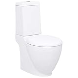 Der Auslass befindet sich auf der Rückseite der Toilette