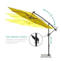 Image of Invezo Garden Umbrella LED Side Pole Round Outdoor Patio Umbrella (9ft diameter) Patio outdoor /Big Size Outdoor /Balcony Umbrella.
