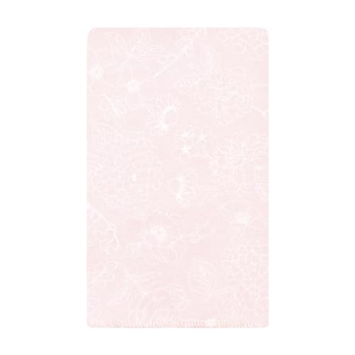 Image of Hudson Baby Unisex Baby Cotton Poly Flannel Burp Cloths, Vintage Blossom 10 Pack, One Size