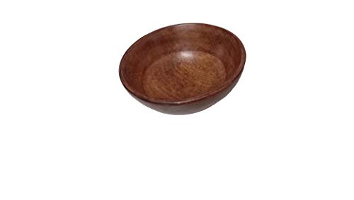Image of SHERWOOD Wood Modern Salad Bowl, 1 Piece, Brown, 500 milliliter