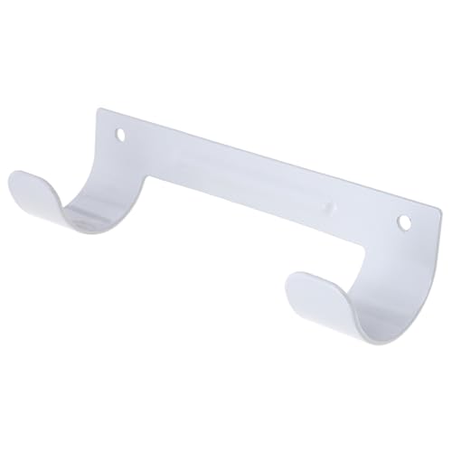 Housoutil Crochet Mural Double pour Table à Repasser Support de Rangement Blanc pour Maison et Hôtel Cintre Robuste et Pratique Suspendre Planche à Repasser Buanderie Chambre