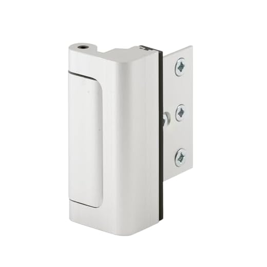Defender Security U 10827 Door Reinforcement Lock – Add Extra, High Security to your Home and Prevent Unauthorized Entry – 3” Stop, Aluminum Construction (Satin Nickel Anodized Finish)