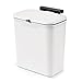 JEAMZHU Hanging Trash Can2.4 Gallon Waste Bin with Lid 9L Capacity Fits Cabinet Doors Ideal for Kitchen RV Laundry Home Office