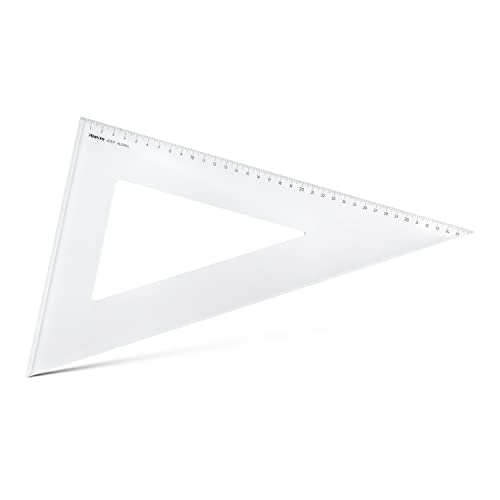 Équerre 60° Aristo AR6037F avec facette en plexiglas transparent