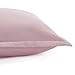 Amazon Basics Easy-Wash Microfiber Kid's Comforter and Pillow Sham Set - Full or Queen, Light Pink