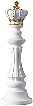 Qagazine Chess Room Decor Chess Pieces Simulated Chess Ornaments International Chess King Queen Knight Furnishing Articles Home Decoration Resin Chess Gift