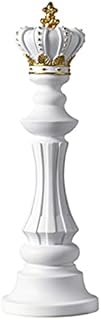 Qagazine Chess Room Decor Chess Pieces Simulated Chess Ornaments International Chess King Queen Knight Furnishing Articles Home Decoration Resin Chess Gift