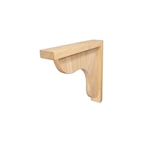 BingLTD - 7" Corbel Traditional Rubberwood Bracket - 1 PC (C-SCS-RW) Cover