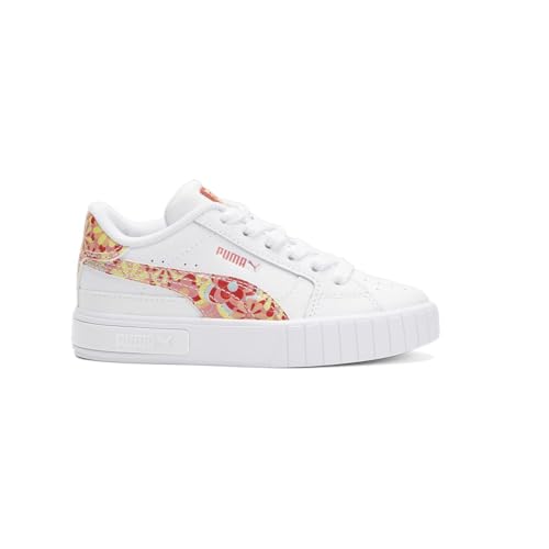 PUMA Cali Star Flower Child (Big Kid) Puma White/Warm Earth 6 Big Kid M