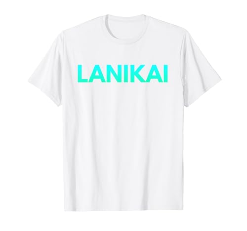 Lanikai Tshirt North Shore Oahu Hawaii Beach Surfing Kayak