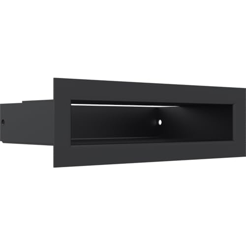 Kamingitter LUFT- Schwarz 6x20 - KRATKI