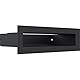 Kamingitter LUFT- Schwarz 6x20 - KRATKI