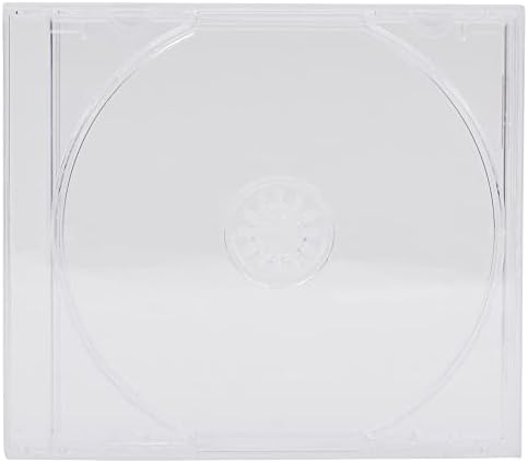DragonTrading 5 x CD/DVD Single Clear Jewel Cases with Clear Tray Professional Quality