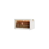  Boîte de rangement pliable en plastique de grande capacité avec poulie pour armoires, garde-manger et bureau, organiseur durable et empilable