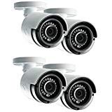 Lorex LAB243B 4MP 2K HD Analog Bullet Security Camera 4-Pack
