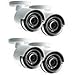 Lorex LAB243B 4MP 2K HD Analog Bullet Security Camera 4-Pack