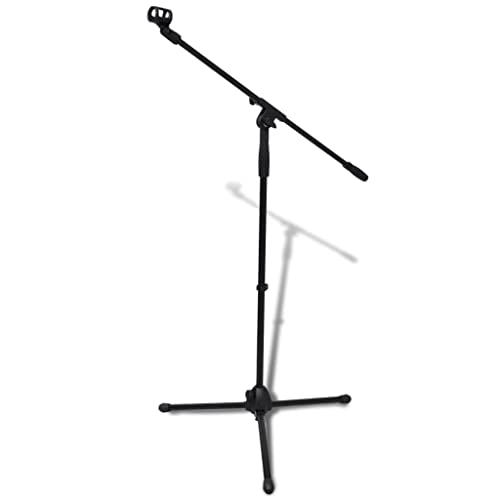 Pied de microphone réglable et pliable pour éviter l'encombrement