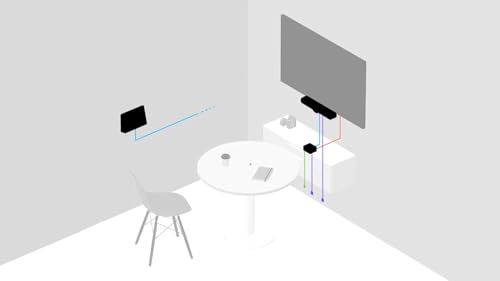 Support mural Logitech Tap angle 14° pour libérer l'espace de table - 6