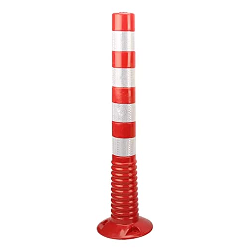 Generico Pali di delimitazione per vialetti ad Alta visibilità - Set di 2 dissuasori Bianchi da 75 cm per la Sicurezza residenziale e Il Controllo del Traffico.