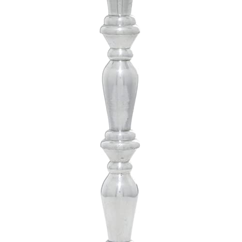 Deco 79 Traditional Metal Solid Candelabra, 10" X 10" X 23", Silver #TOP3