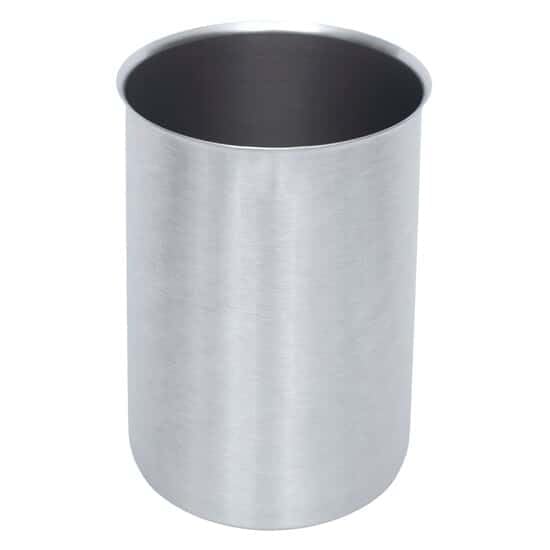 Cole-Parmer Stainless-Steel Griffin-Style Beaker with Easy-Pour Rim, 4000 mL