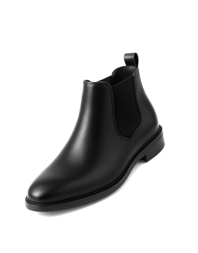 Image of Men's Chelsea Boots Synthetic Leather | Formal Ankle Boots for Men | Slip-On Office & Party Boots | Classic Boots