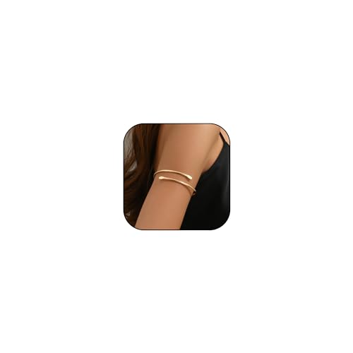 Image of Long tiantian Gold Arm Cuff Upper Arm Armband Greek Goddess Costume Jewelry