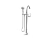 KOHLER Kelston K-T97332-4-CP Floor-Mount Freestanding Tub Filler with Hand Shower in Polished Chrome