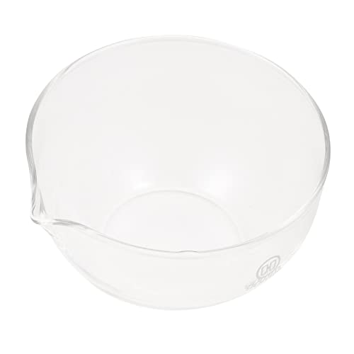 2pcs Evaporating Dish Petri Dishes Evaporating Bowl with Laboratory Dishes Basin for Reaction Clear Container Glass Evaporating Container Evaporating Basins Round Evaporating Bowls OSOLADY