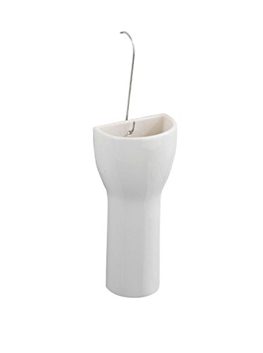 WENKO 52614100 Luftbefeuchter Alezio- Keramik- Verdunster, Keramik, 11 x 24.5 x 7 cm, Weiß