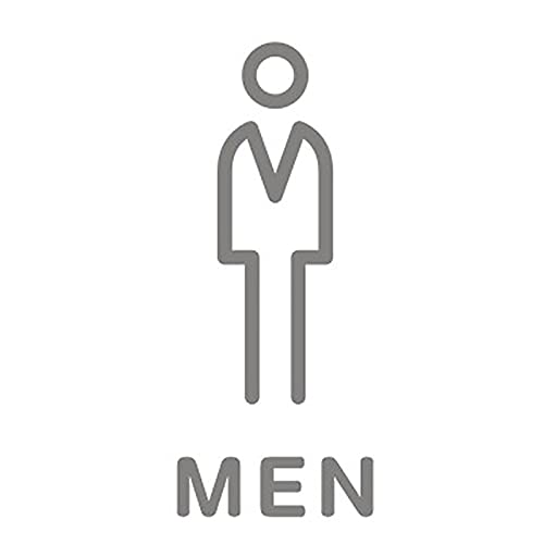 YANZIFDC Male And Female Bathroom Sign,Acrylic Toilet Sign Self-Adhesive,Bathroom Unisex WC Door Sign,Toilet Sign For Hotel Shopping Center Restaurant Coffee House (Man 20 * 14cm)