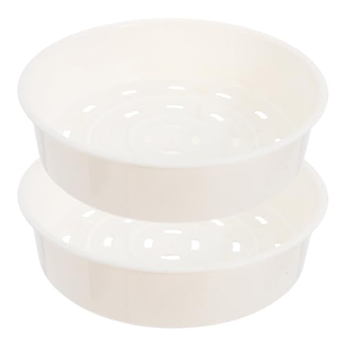 Hemobllo 2 Cestas de Vapor de Plástico Pp para Cocina al Vapor Accesorios Cocina Fáciles de Limpiar Soporte Estable Ideales para Uso en Hotel