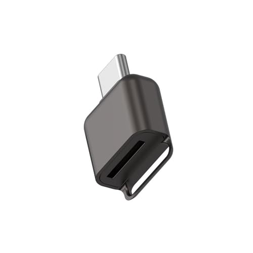SEAYACK Aloy Shell USB C A TF Tarjeta Adaptador Lector para Individuos Y Profesionales Requieren Archivos Acceso Rápido